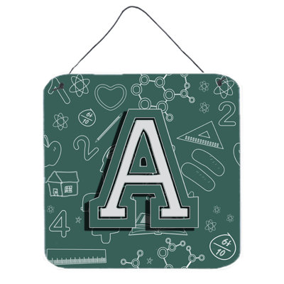 « back to school initial » par denny knight, impression sur plaque