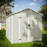 8’ × 8’ Outdoor Resin Storage Shed With Floor