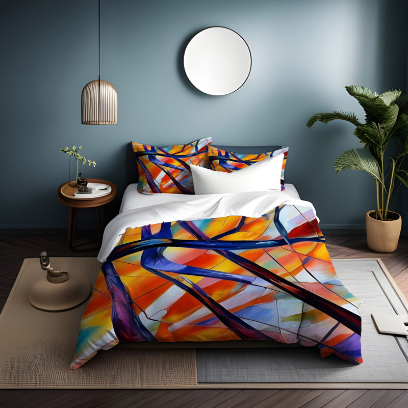 Literie , Housse de couette simple + 1 taie décorative pour