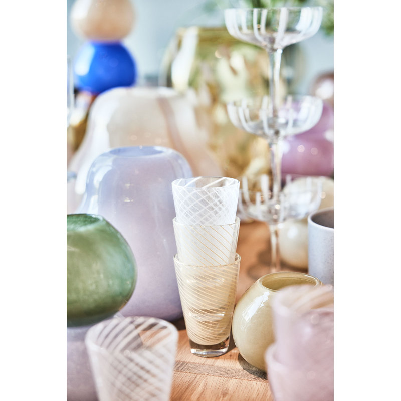Yuka Handmade Drinking Glass, Rose