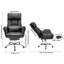 Height-Adjustable Reclining Swivel Office Chair with Footrest