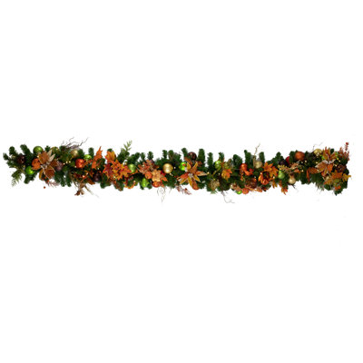 9' Lighted Faux Garland