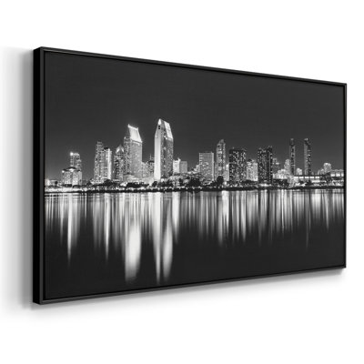 San Diego Lights- Framed Gallery Wrapped Canvas -Ready to Hang