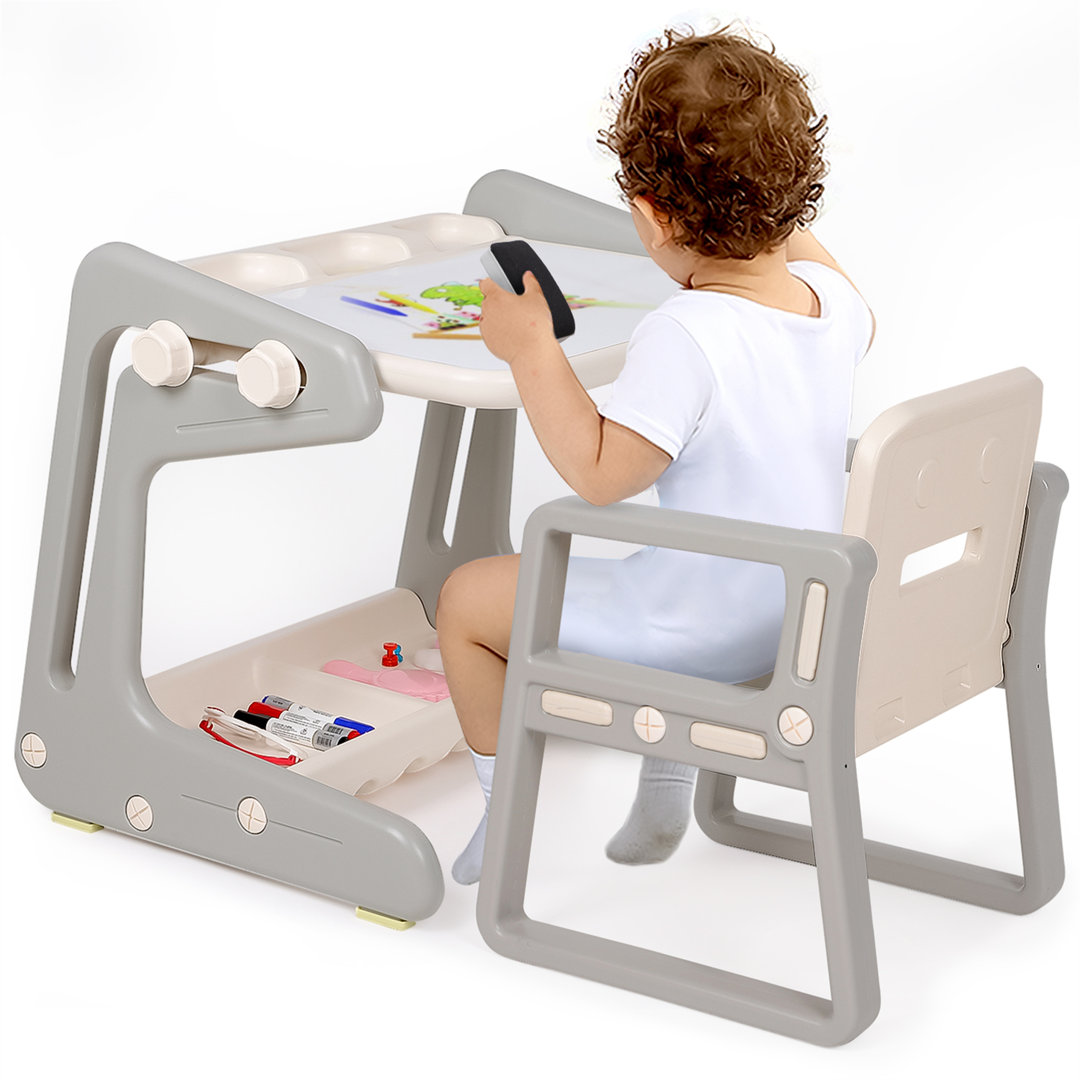 Keighley Kids 2 Piece Rectangular Play Or Activity Table and Chair Set