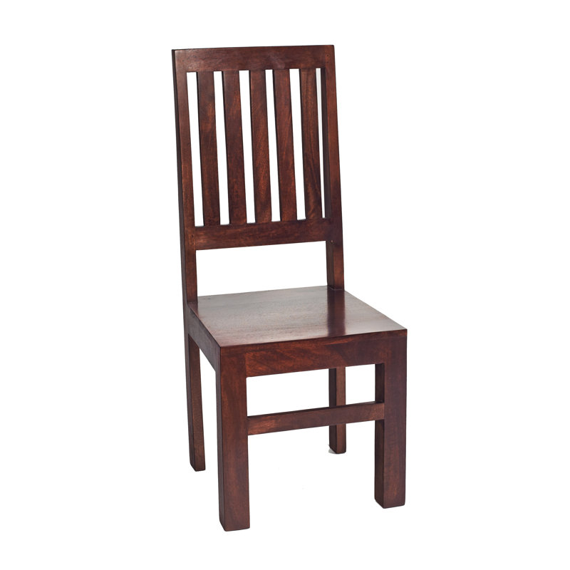 Cicero 45cm H Solid Wood Slat Back Side Chair