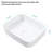 Modern White Ceramic 20X15 Inch Rectangular Bathroom Vessel Sink - Stain , Simple Countertop Installation, Graceful For Different Settings Various Locations