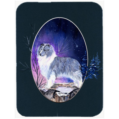 Caroline's Treasures Sheltie Glass Cutting Board