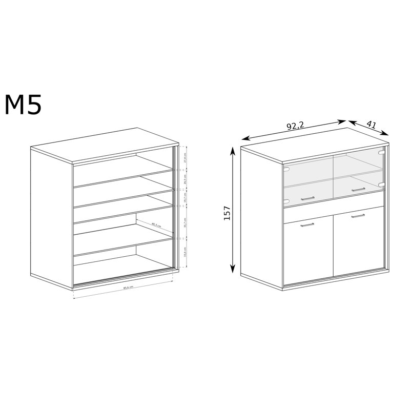Tarsilio Laminate Rectangle Accent Cabinet