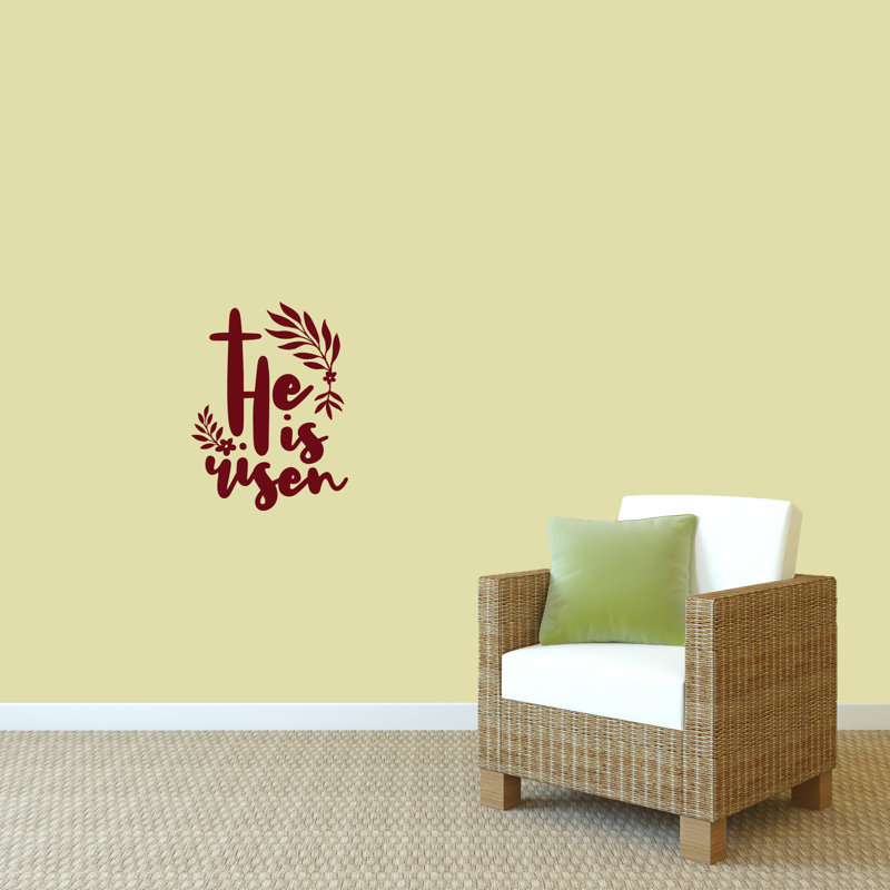Text & Numbers Wall Decal, Cranberry
