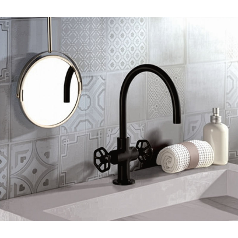 Lucia 2-handle Bathroom Faucet with Drain Assembly, Matte Black