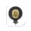 Bougeoir mural décoratif décoratif pour décoration intérieure - Pilier moderne ou applique murale à bougie votive pour entrée ou couloir - noir et or-89117362