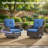 Carolina 5-Person Square Outdoor Conversation Set With 3-Seat Sofa And Coffee Table-110985471-110985474