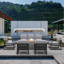 7 - Person Patio Conversation Set with Cushions-349853296