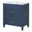 Meuble-lavabo de style rétro 30 po avec lavabo, rangement multifonctionnel et porte à fermeture en douceur-1952463476