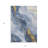 3' X 5' Blue And Gold Abstract Washable Indoor Outdoor Area Rug