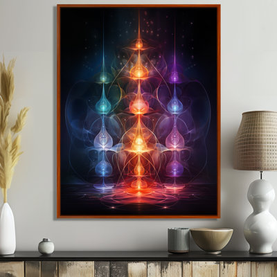 Chakra troisième mouvement méditation - art mural géométrique salon