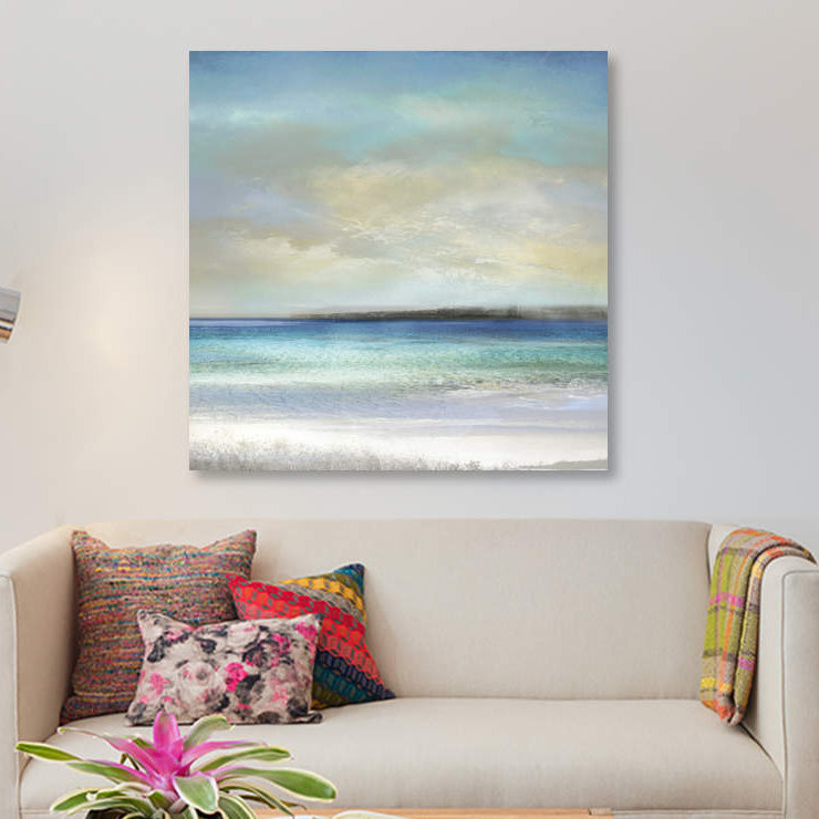 «At The Shore», reproduction sur toile, H 12 po x l 12 po x P 1,5 po, Pas de tapis, Toile tendue