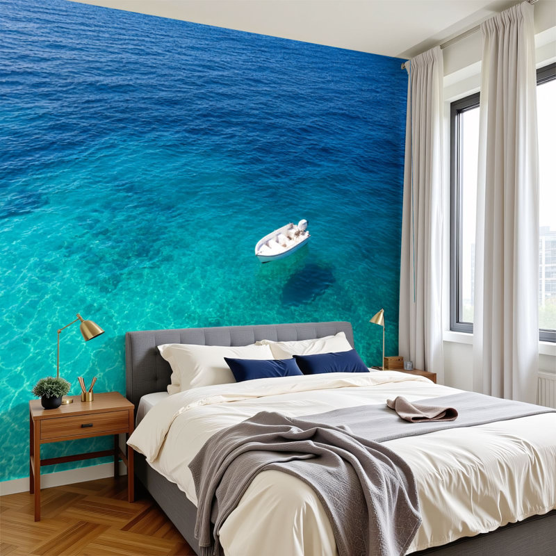 Papier peint adhésif auto-adhésif moderne pour la chambre à coucher Peel and Stick L 69 po x l 96 po