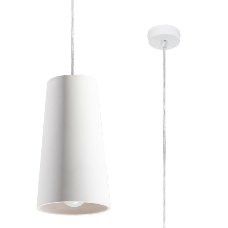 Gulcan 1 - Light White Cylinder Pendant
