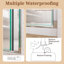 Porte de douche semi-pivotante de l 34 po x H 72 po, verre trempé de 1/4 po de 6 mm d'épaisseur, réglage de la largeur de la balançoire peu encombrante de 1 po, porte de l'emballage industriel résistant aux chocs H, joint magnétique de fuite de 6 mm / zéro