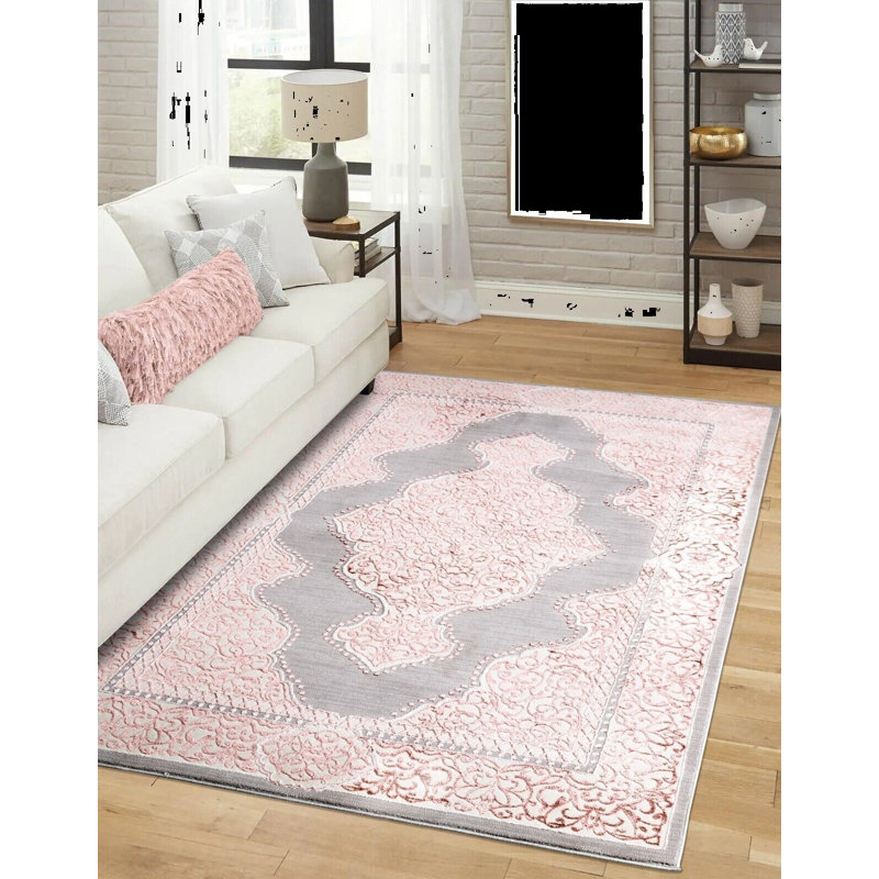 Brecklin Abstract Area Rug, Rectangle 60 x 110cm