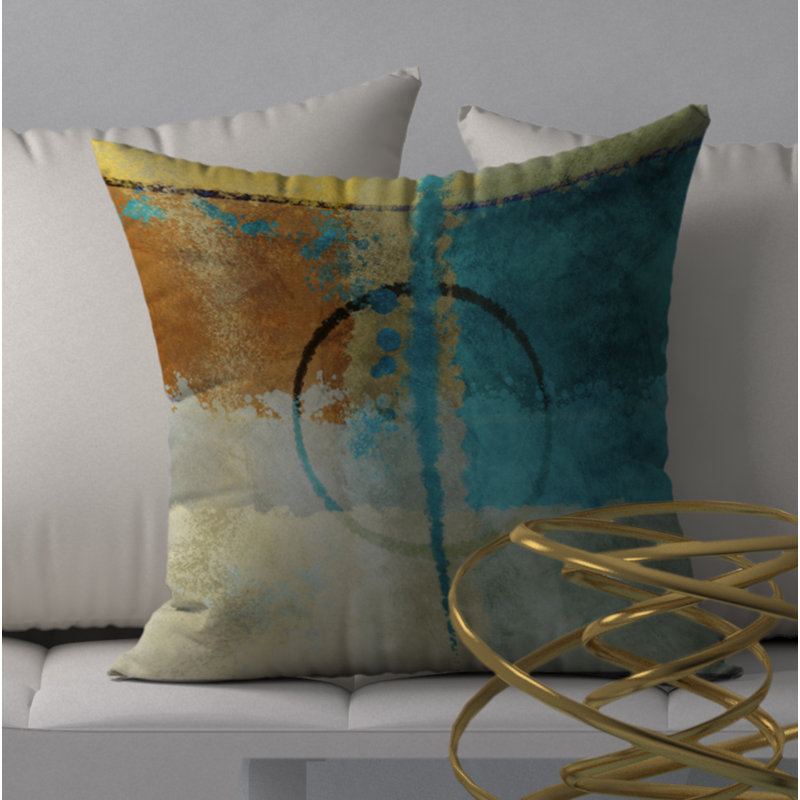Magnifique housse de coussin carrée/encastrée, 18" x 18"