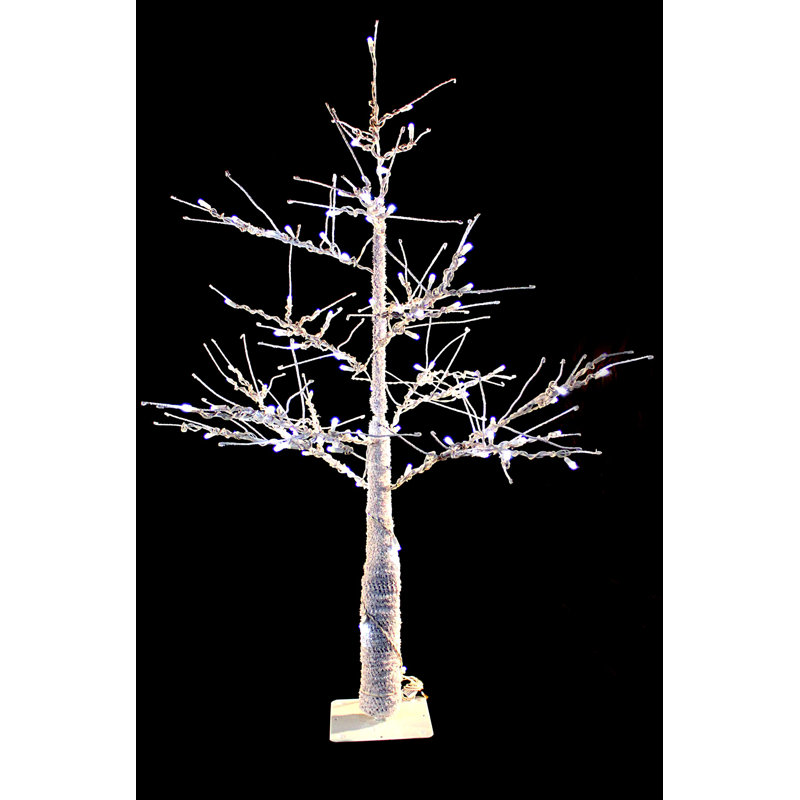 Arbre blanc éclairé, Blanc, Blanc pur
