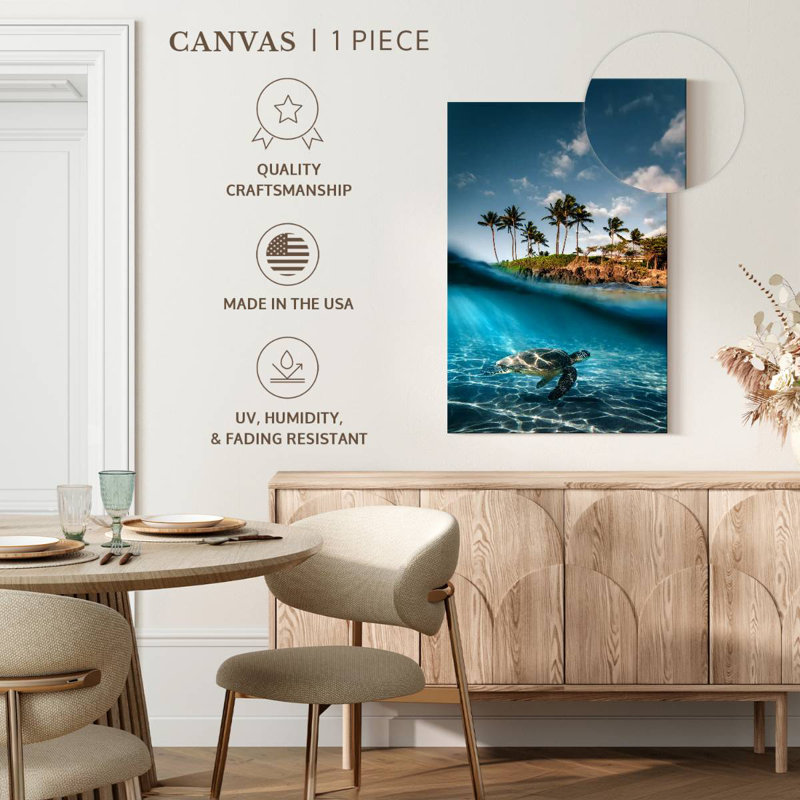Brampt Land And Sea Turtle, 24" H x 16" W