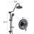 Shower Head With Handheld Shower System With 8" Rain Shower Head (Rough-In Valve Included)-124897541