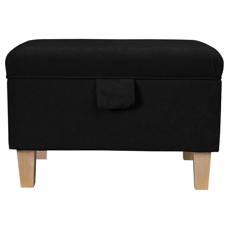 50.8cm Wide Rectangle Solid Colour Footstool Ottoman with Storage