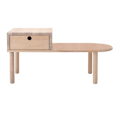 Banc en chêne avec tiroir