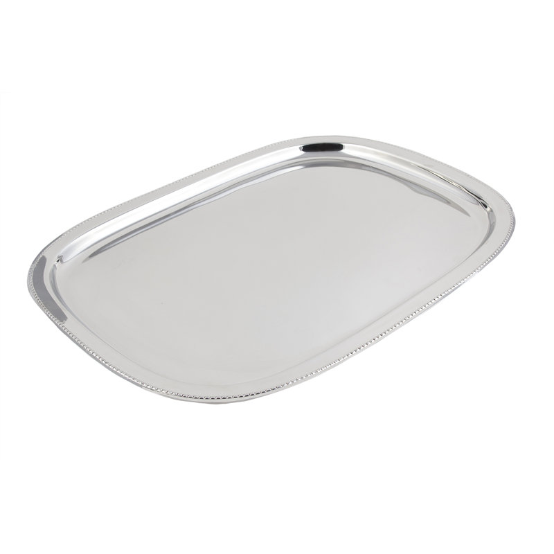Bon Chef Stainless Steel Tray, 1.25" H x 15.75" L x 21.5" W