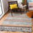 Capri Hand Tufted Wool/Cotton Southwestern Rug in Ivory/Charcoal-1241545768