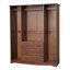 Musman Family 100% Solid Wood 4-door Wardrobe Armoire-36088248