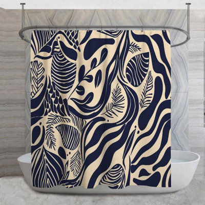 Rideau de douche abstrait