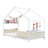 Twin Metal Canopy Bed Storage House Bed-955100069