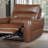 Contemporary Style Caramel Brown Finish Power With Recliner Function Flare Welt Trim Arms Single Power Primary Living Room-373196678