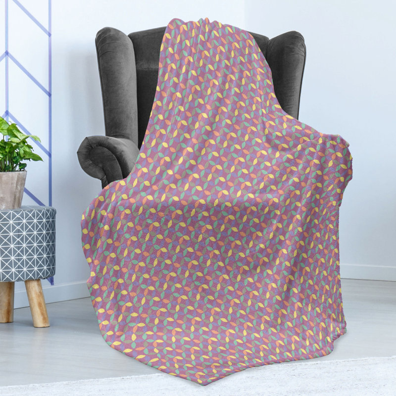 Hand Woven Throw Blanket, 50" W x 60" L