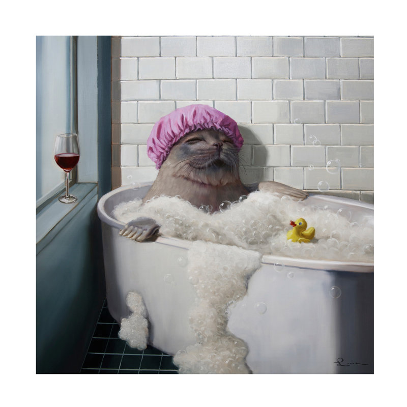 Halia, bain moussant sur toile, H 35 po x l 35 po
