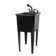 17.75 In. X 23.25 In. Freestanding Space Saver Utility Sink Pull-Out Faucet, Soap Dispenser