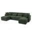 Canapé modulaire en forme de U avec rangement Bouley - vert-913830457
