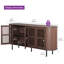 Xaime Mid-Century Modern Slatted Sideboard-1650740344