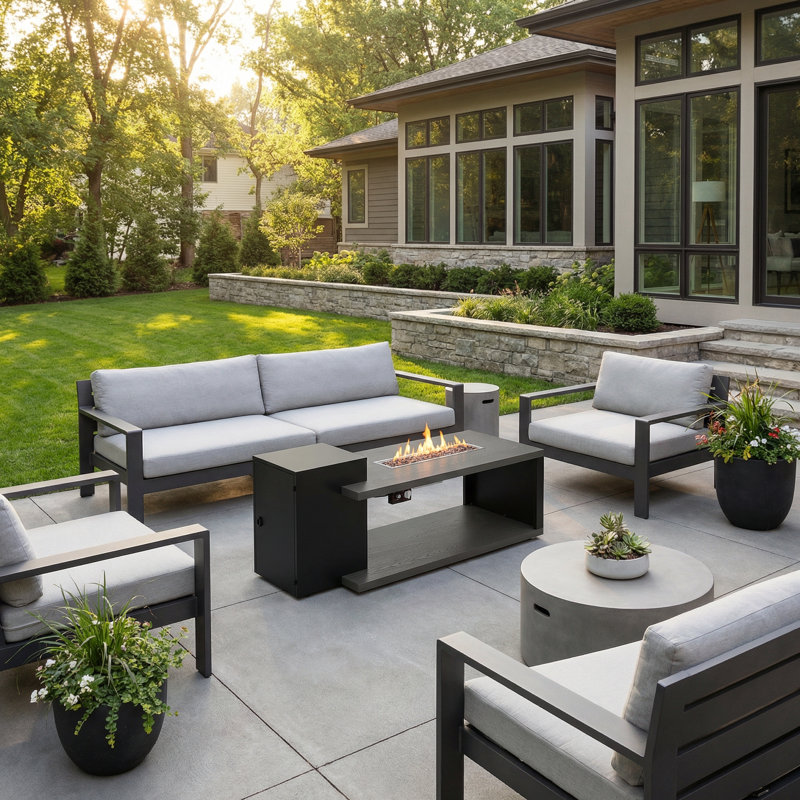 54" Propane Gas Fire Table – High-Heat, Low-Maintenance Outdoor Luxury