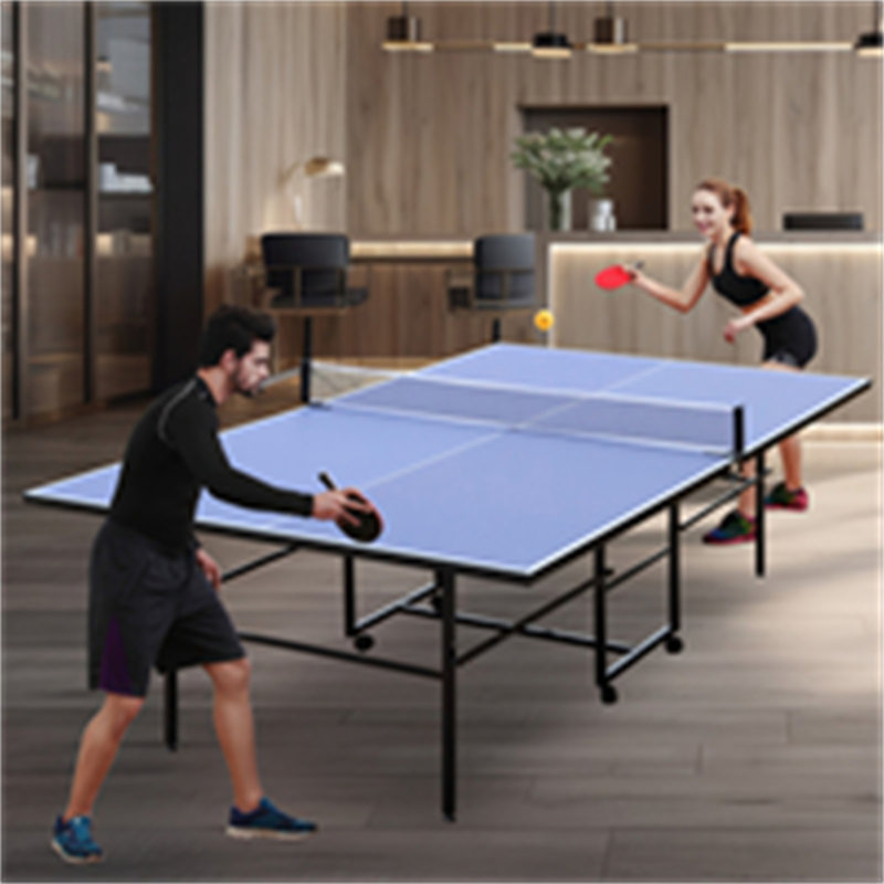 Ensemble de table de ping-pong pliable et portable de 9 pi pour tennis de table de taille moyenne pliable