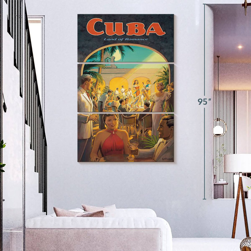 Masam Cuba, terre de romance, H 74 po x l 48 po