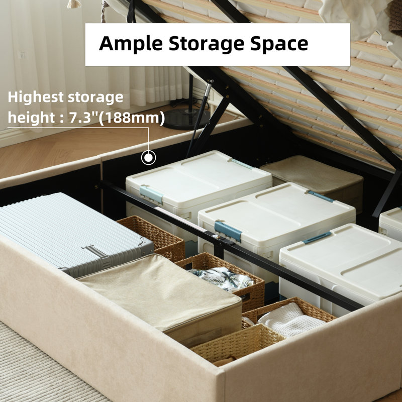 Juanetta Hydraulic Lift Storage Platform Bed | Wayfair