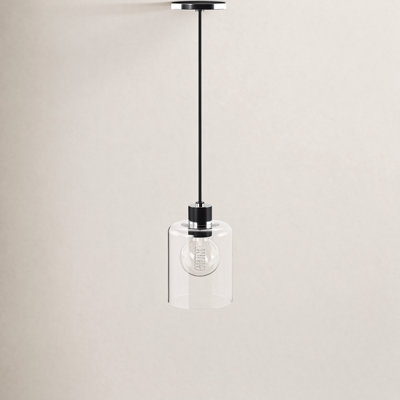 Alvy Single Light Glass Dimmable Pendant