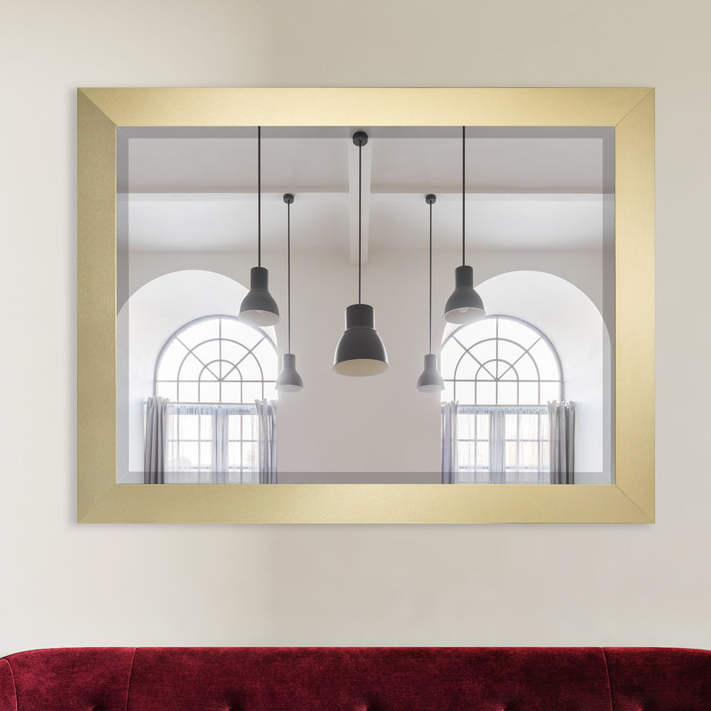 Nia Engineered Wood Flat Wall Mirror, 35" x 35"