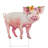 Farm Garden Stake - Pig