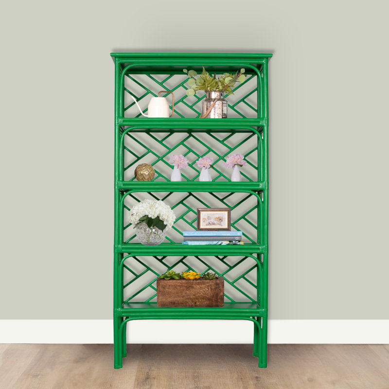 Chippendale Bookcase, Bright Green